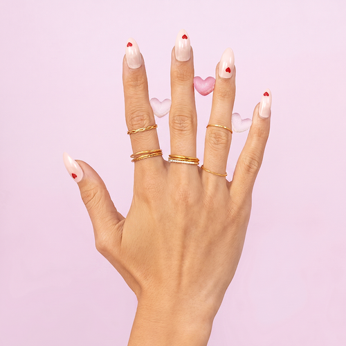 Braided Skinny Ring Gold