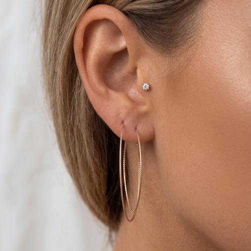 2.5mm CZ Threaded Labret