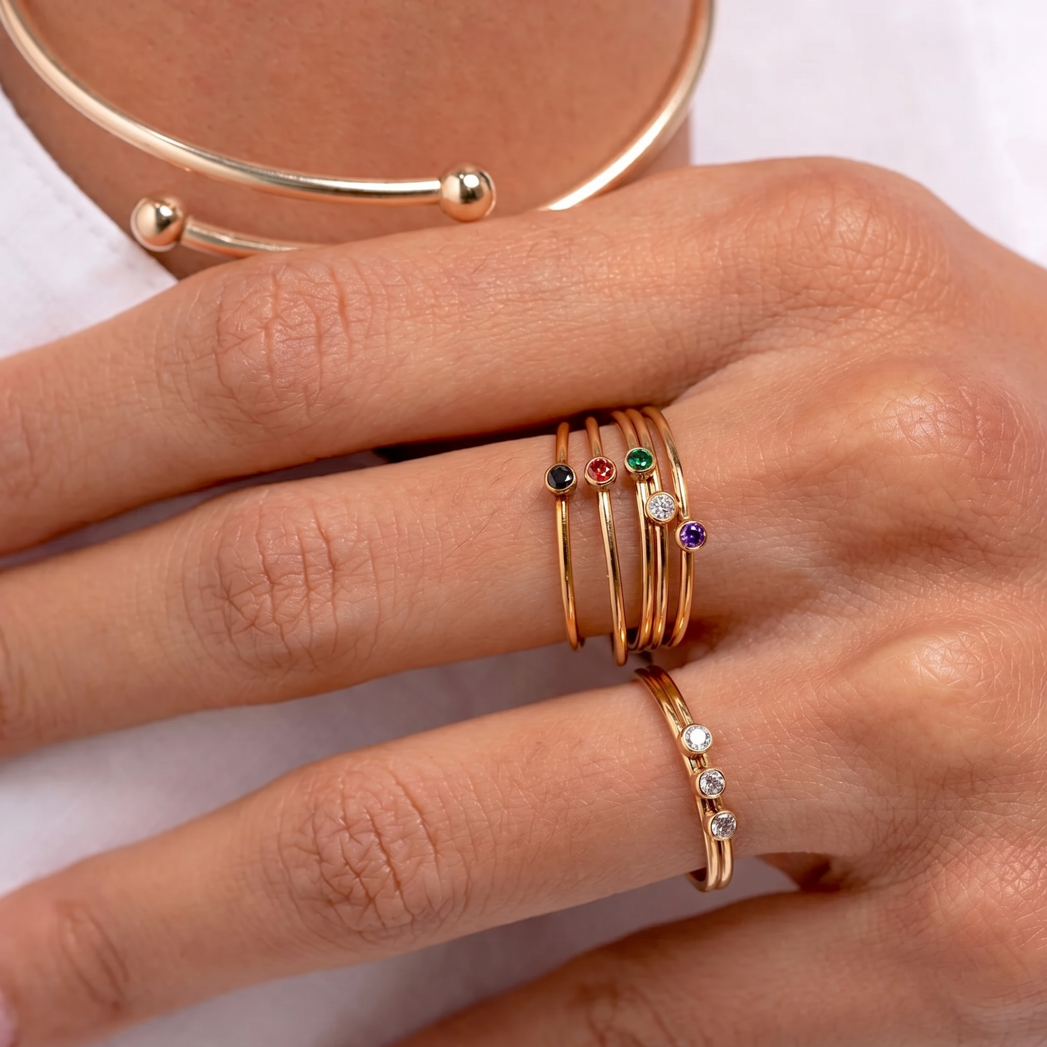 Sparkle Trio Mini Ring