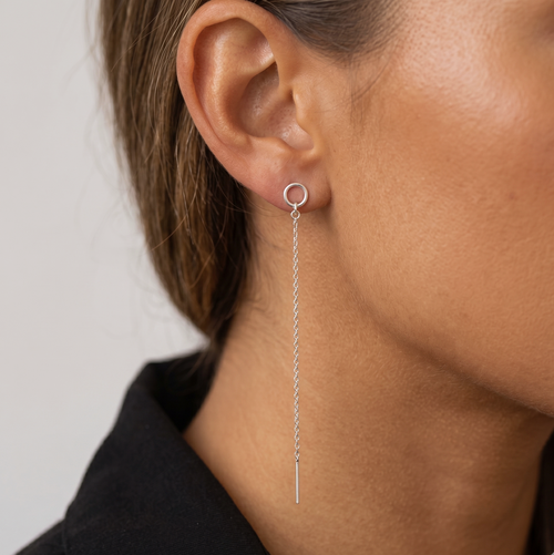 Circle Linear Earrings