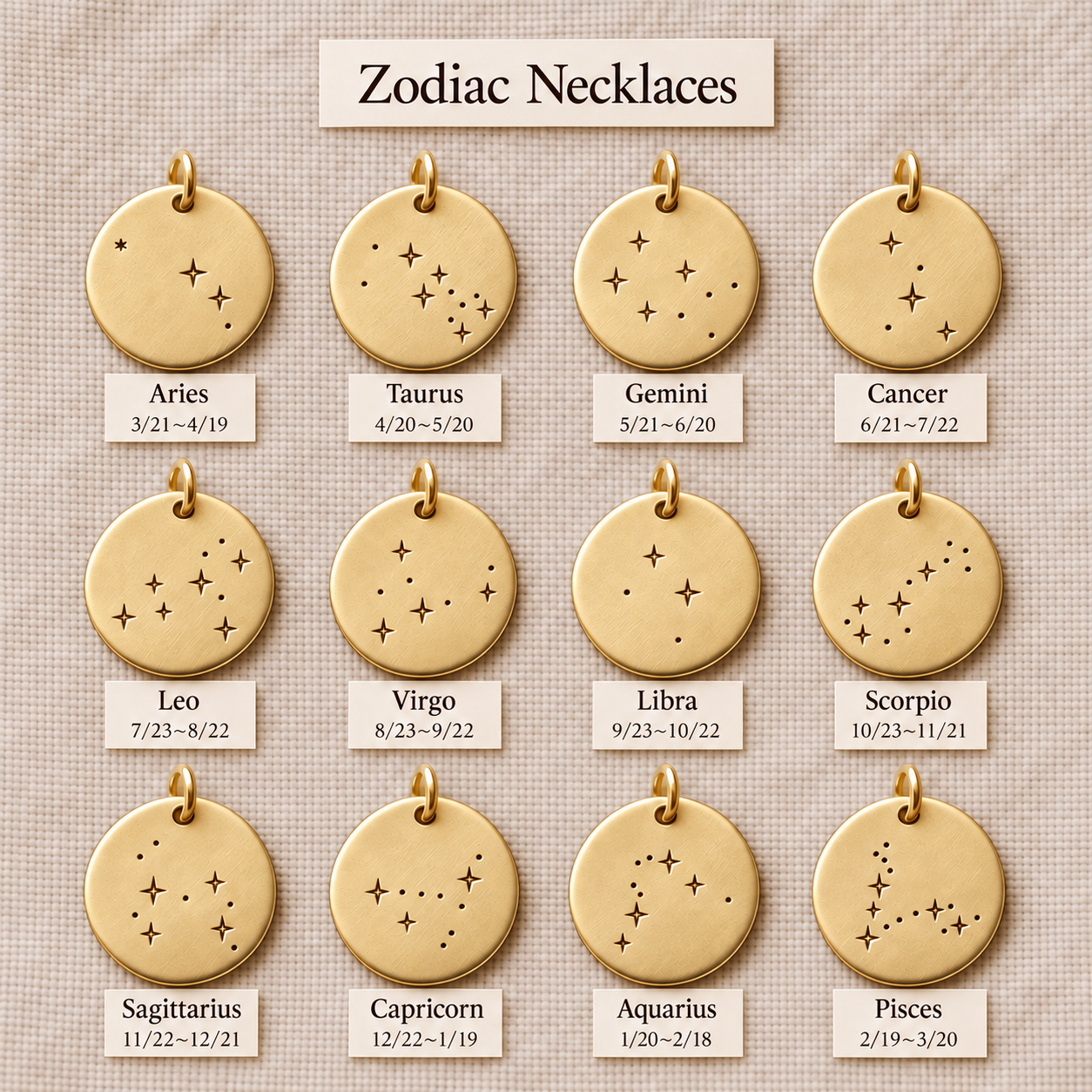 Personalized Zodiac Necklace