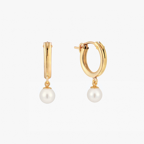Pearl Hoop Earrings