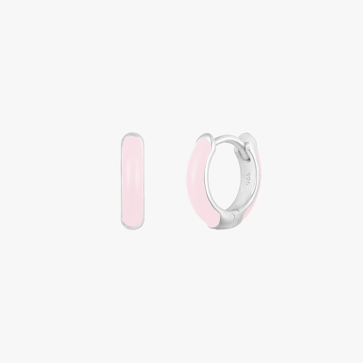 Bride Pink Huggie Hoop