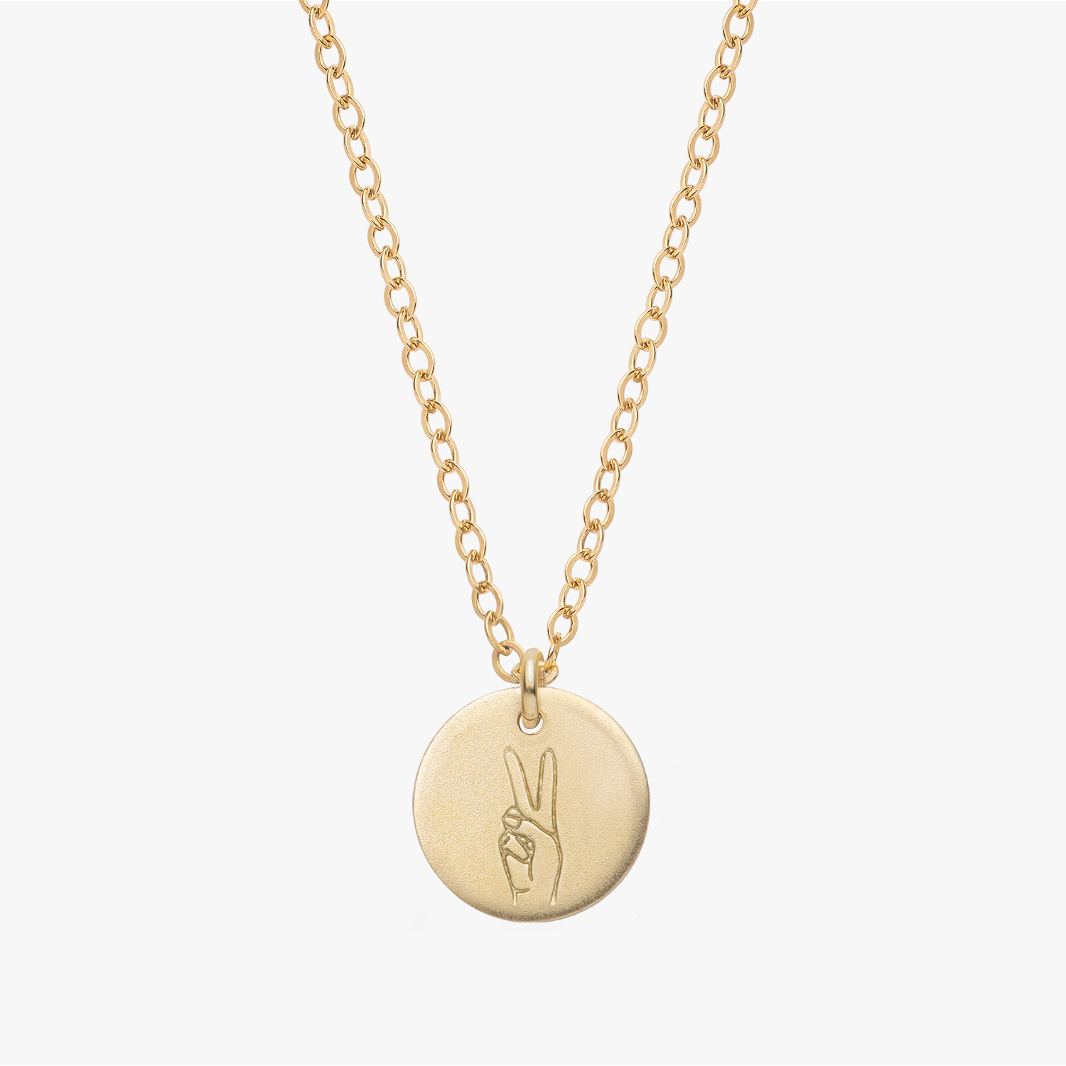 Personalized Hand Sign Necklace