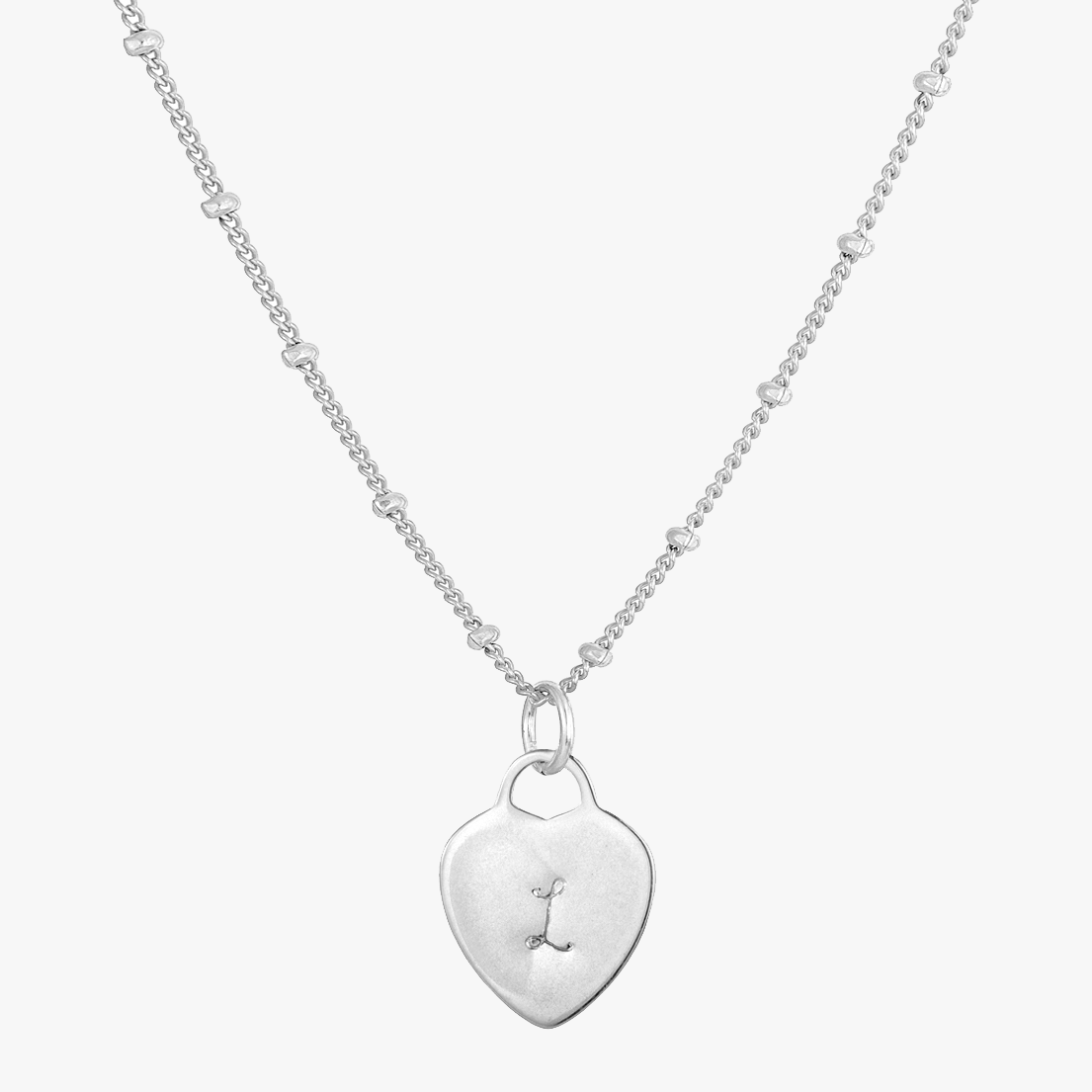 Personalized Heart Satellite Necklace