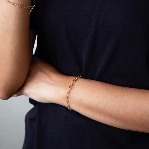 Isabel Paper Clip Chain Bracelet