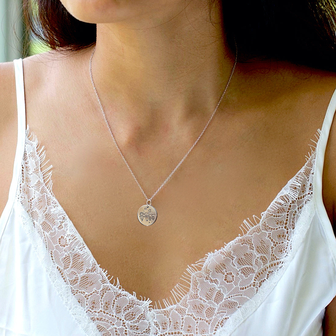 Family Disc Necklace