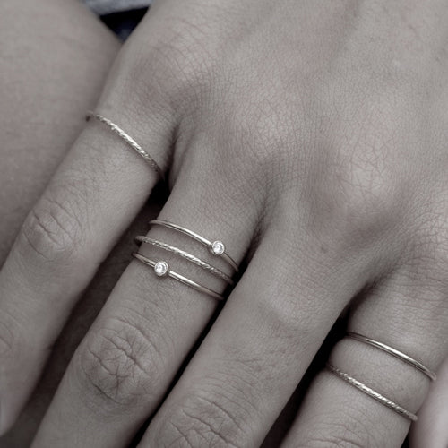 Mini Bezel Ring Silver