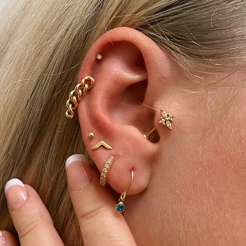 Princess Flower Cartilage Barbell