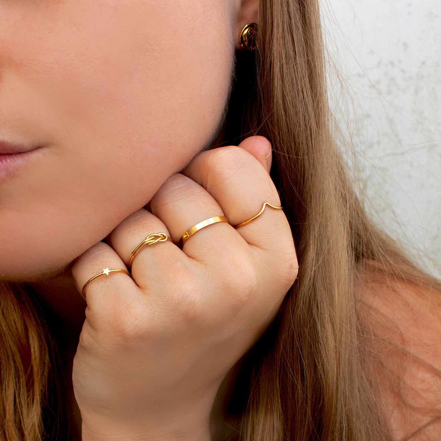 Chevron Ring Gold