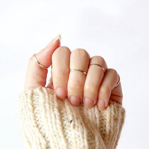 Skinny Knuckle Ring Silver