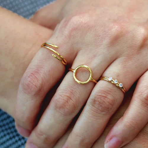 Perfect Open Circle Ring Gold