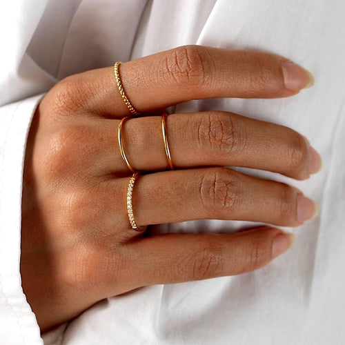 Bubble Ball Ring Gold