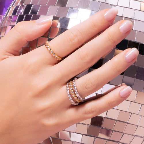 Eternity Bezel CZ Silver Ring