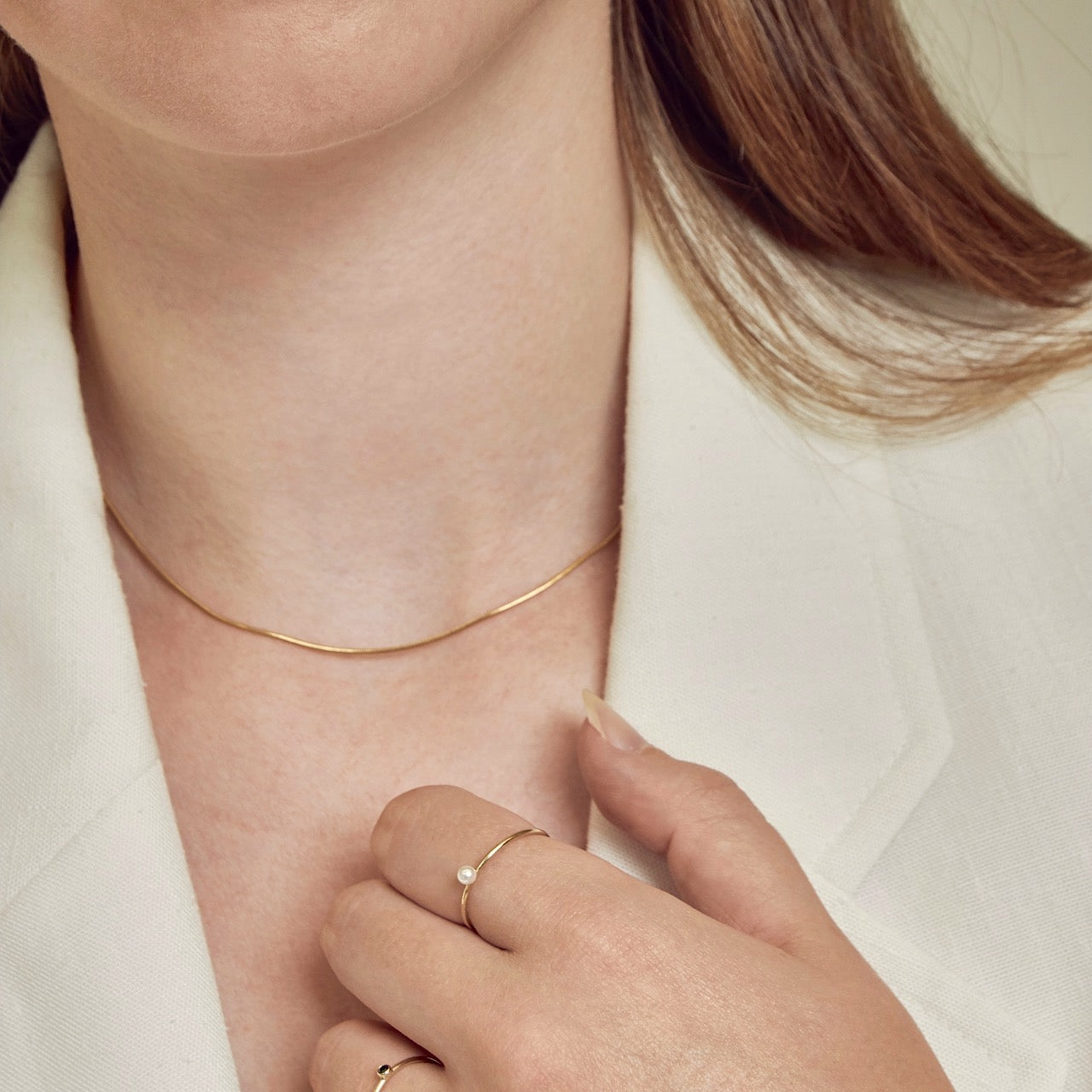 Mini Pearl Ring Silver