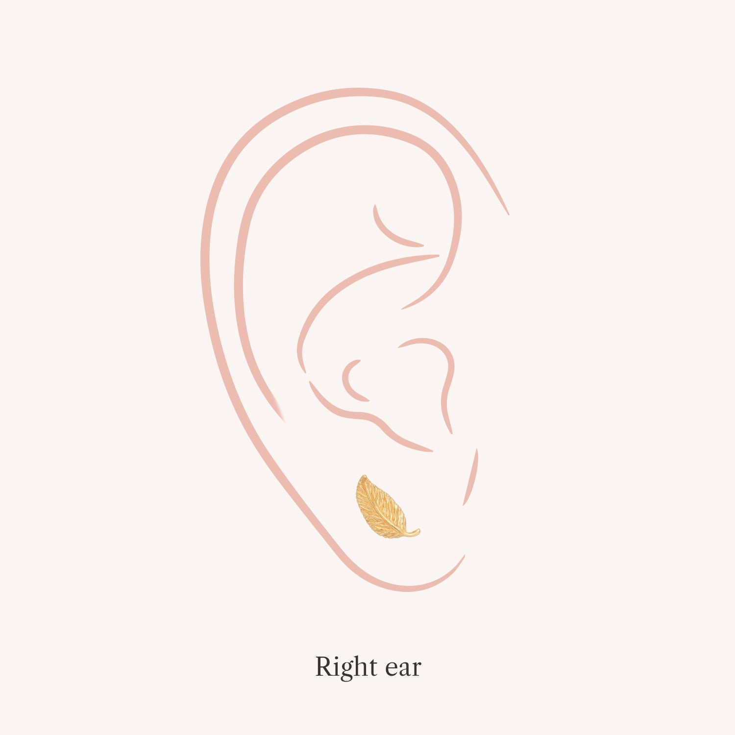 Color:Yellow Gold|Style:Right