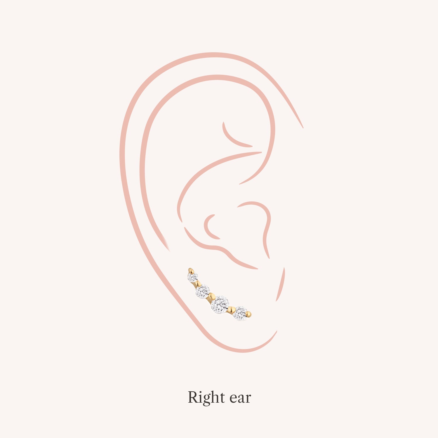 Color:Yellow Gold|Style:Right