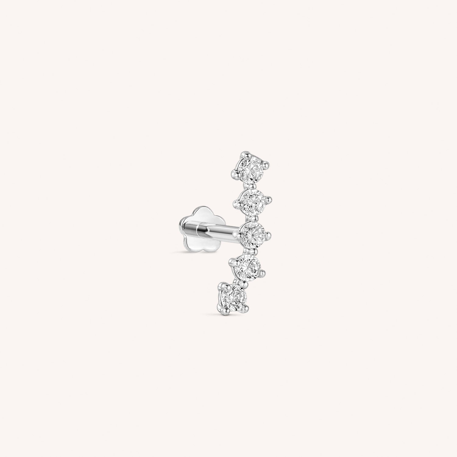 Color:White Gold
Option:Single
Option:Pair