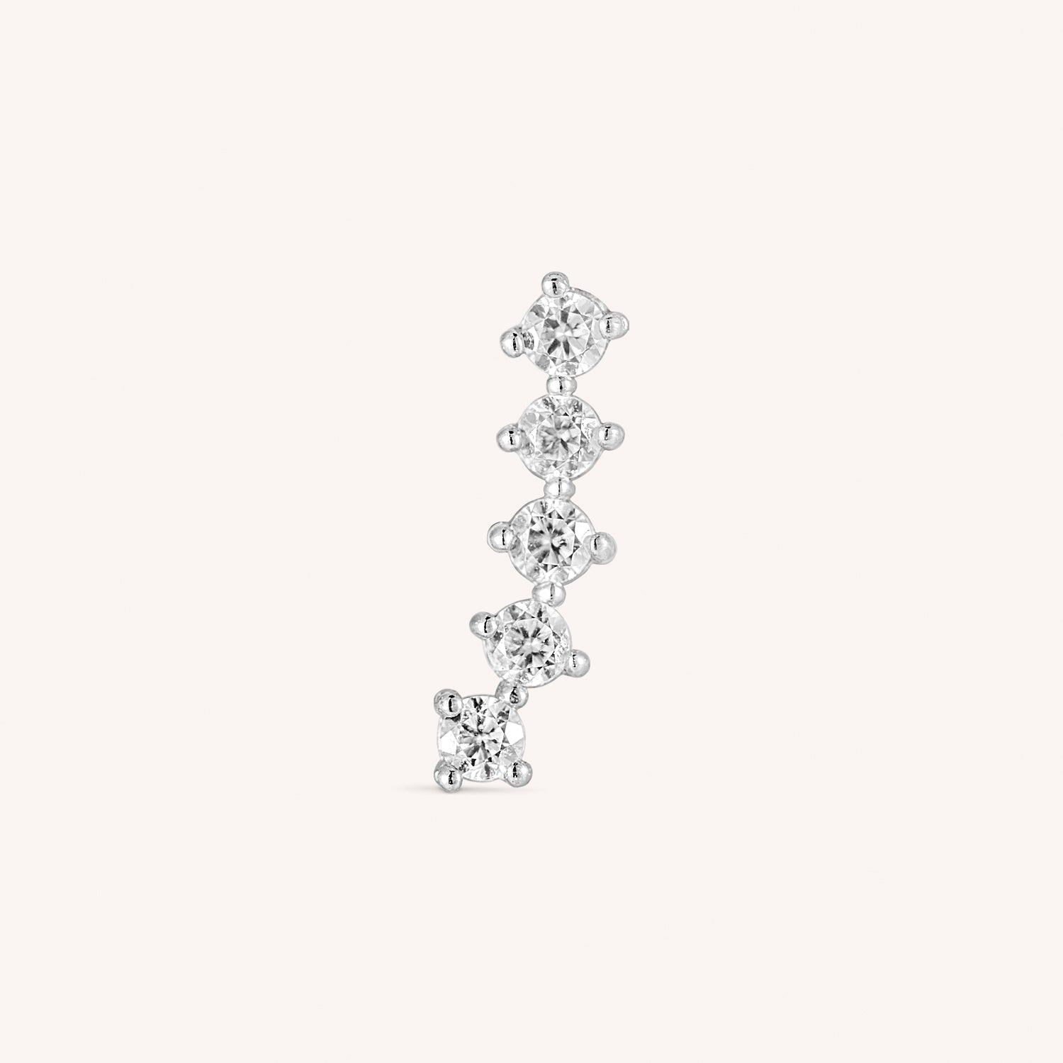Color:White Gold
Option:Single
Option:Pair