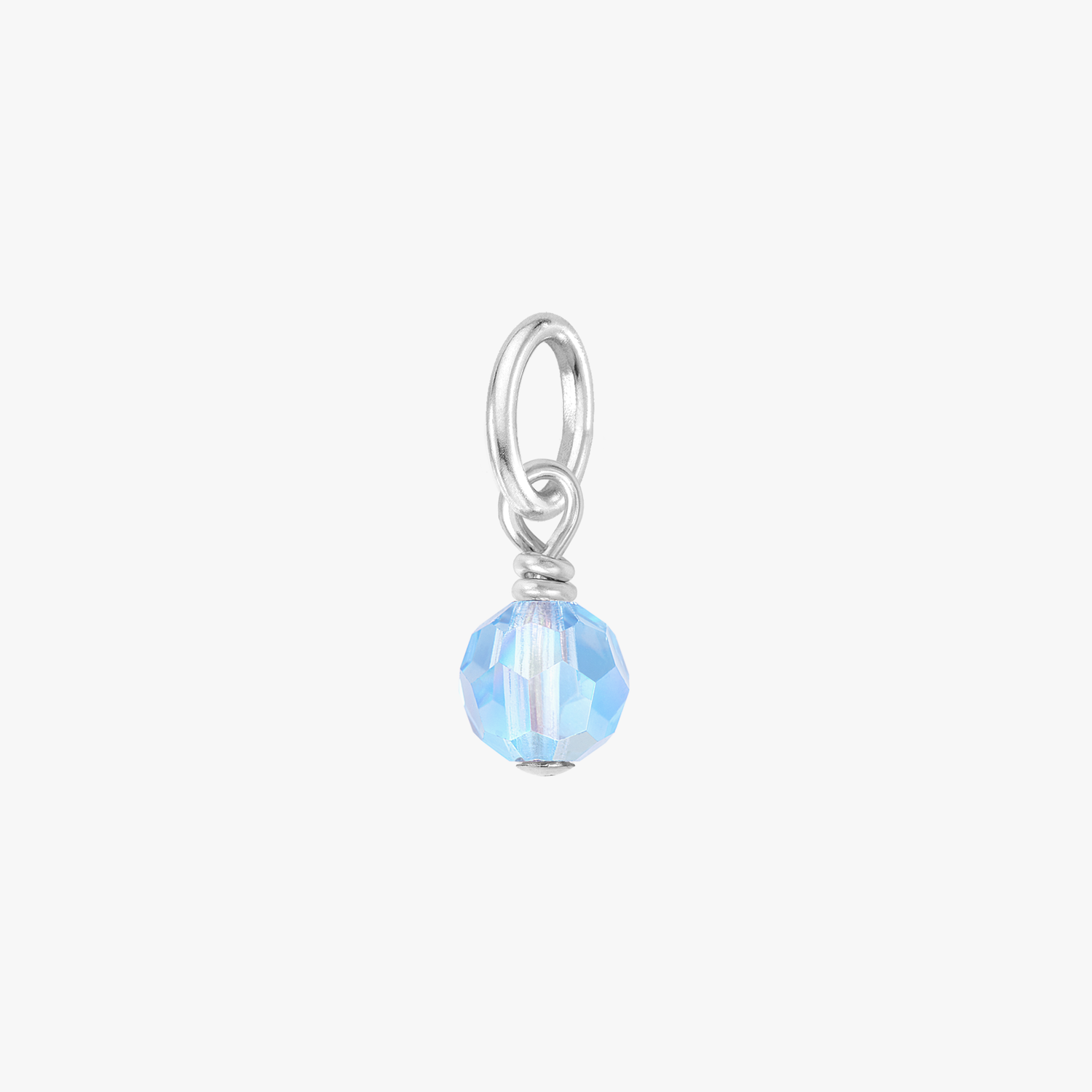 Color:Silver Birthstone Gem:Aqua