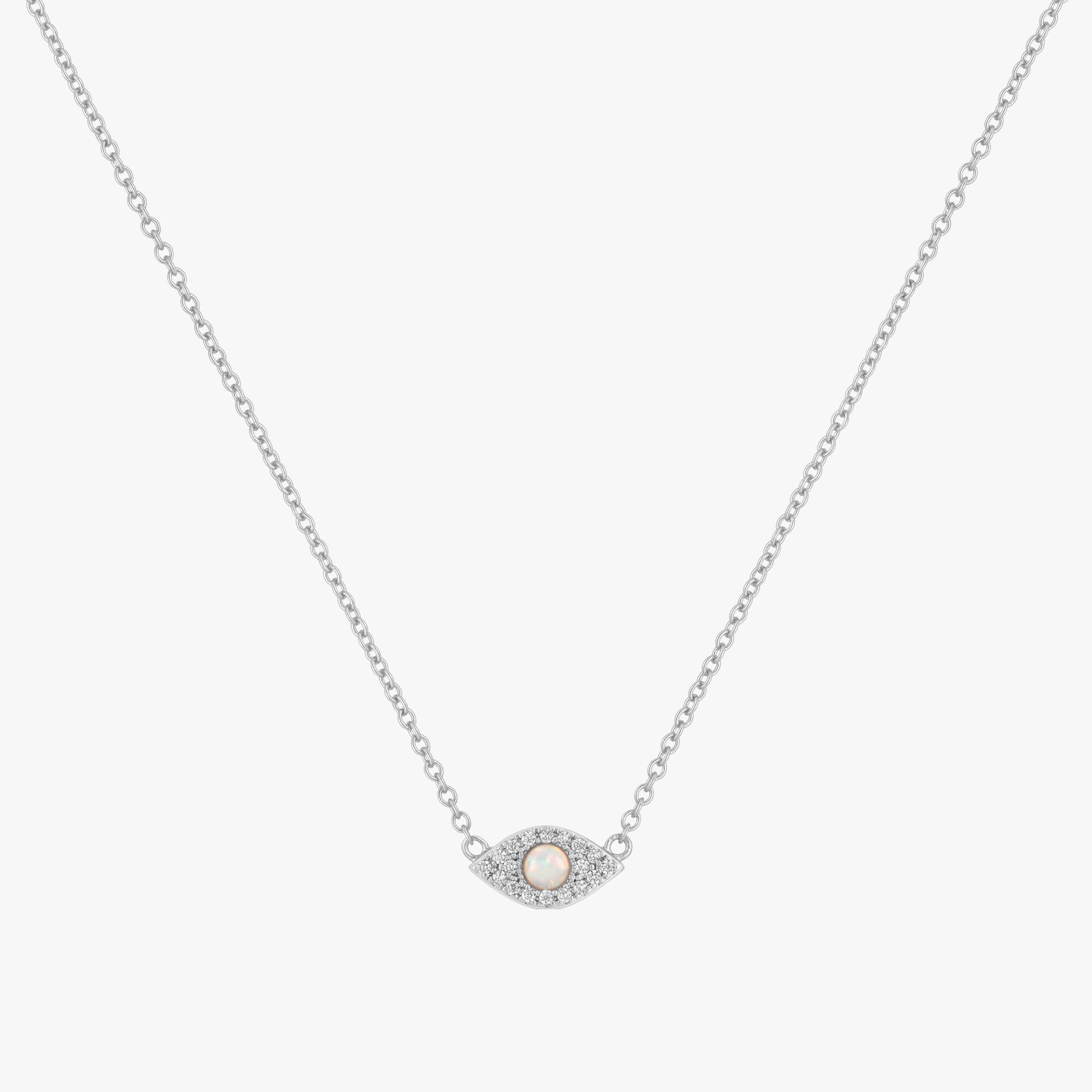 Opal Evil Eye Necklace