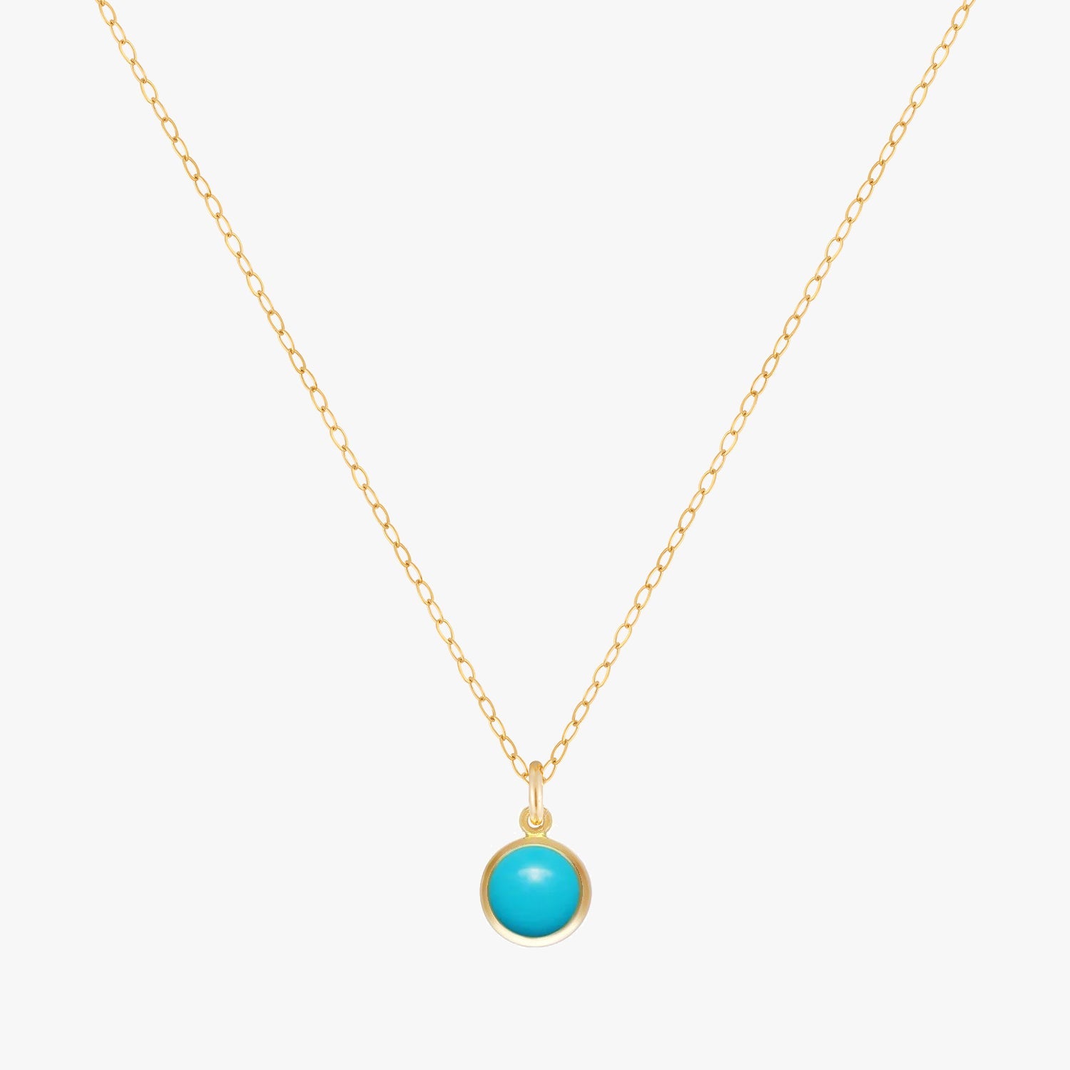 Turquoise Bezel Necklace