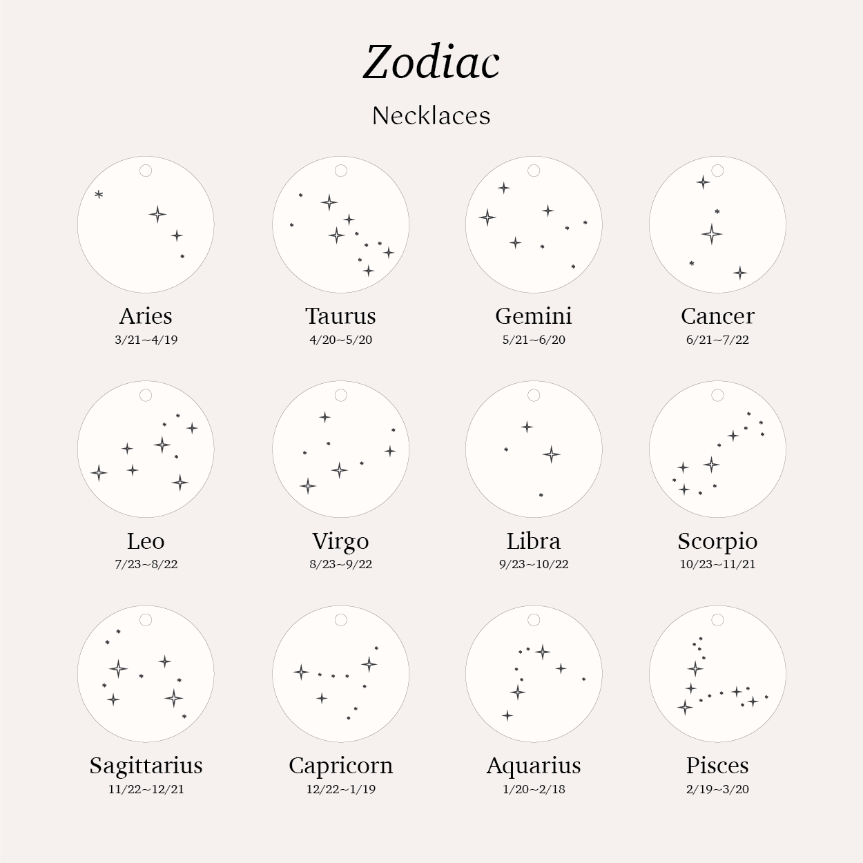 Personalized Zodiac Necklace