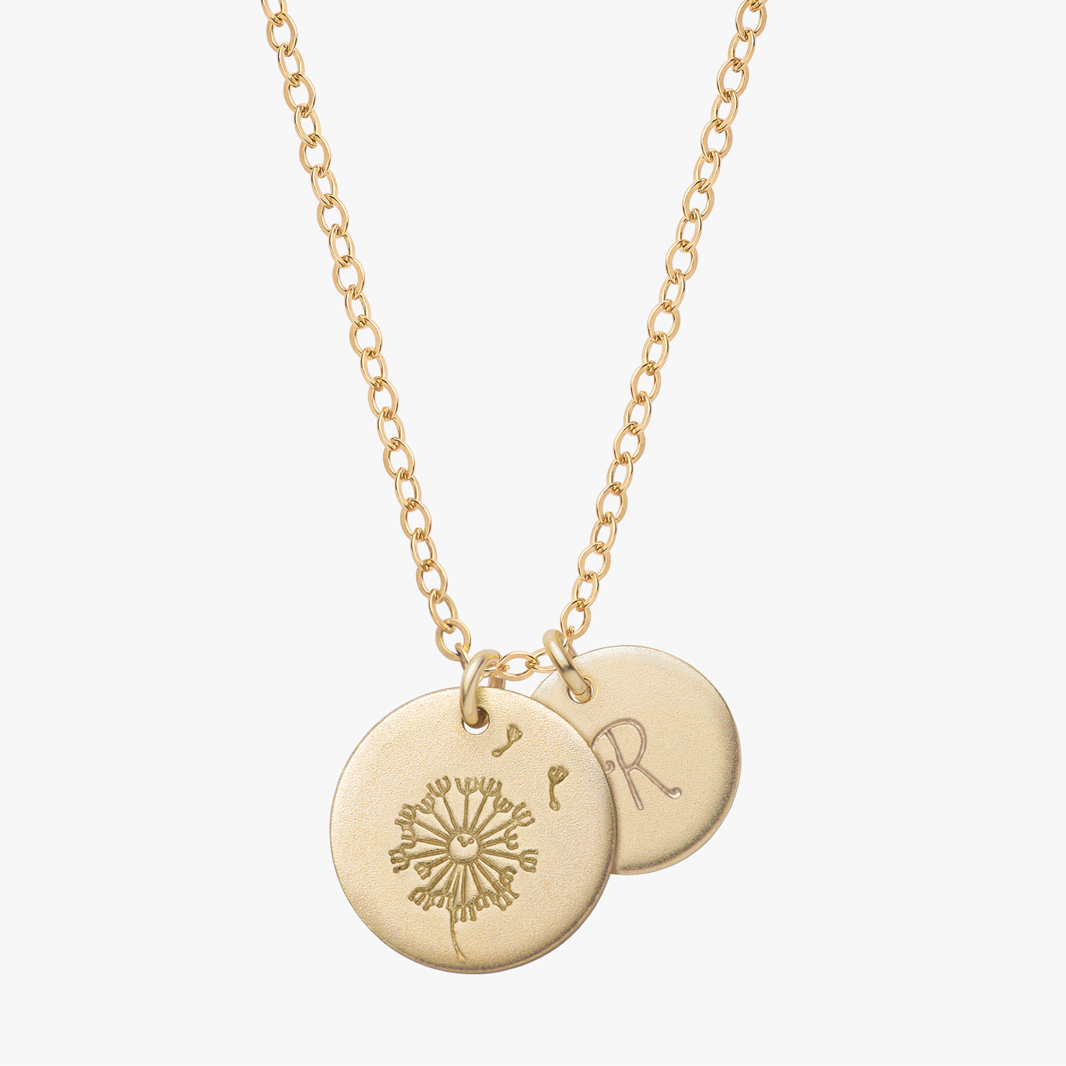 Personalized Floral Necklace