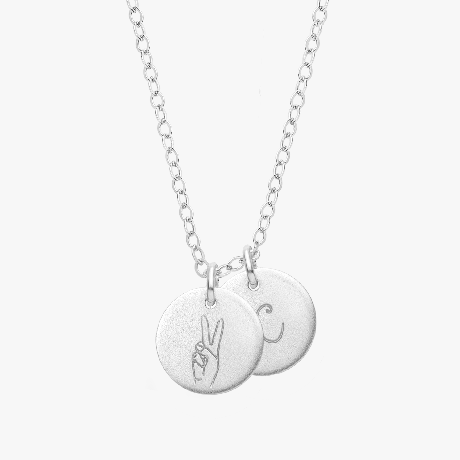 Personalized Hand Sign Necklace