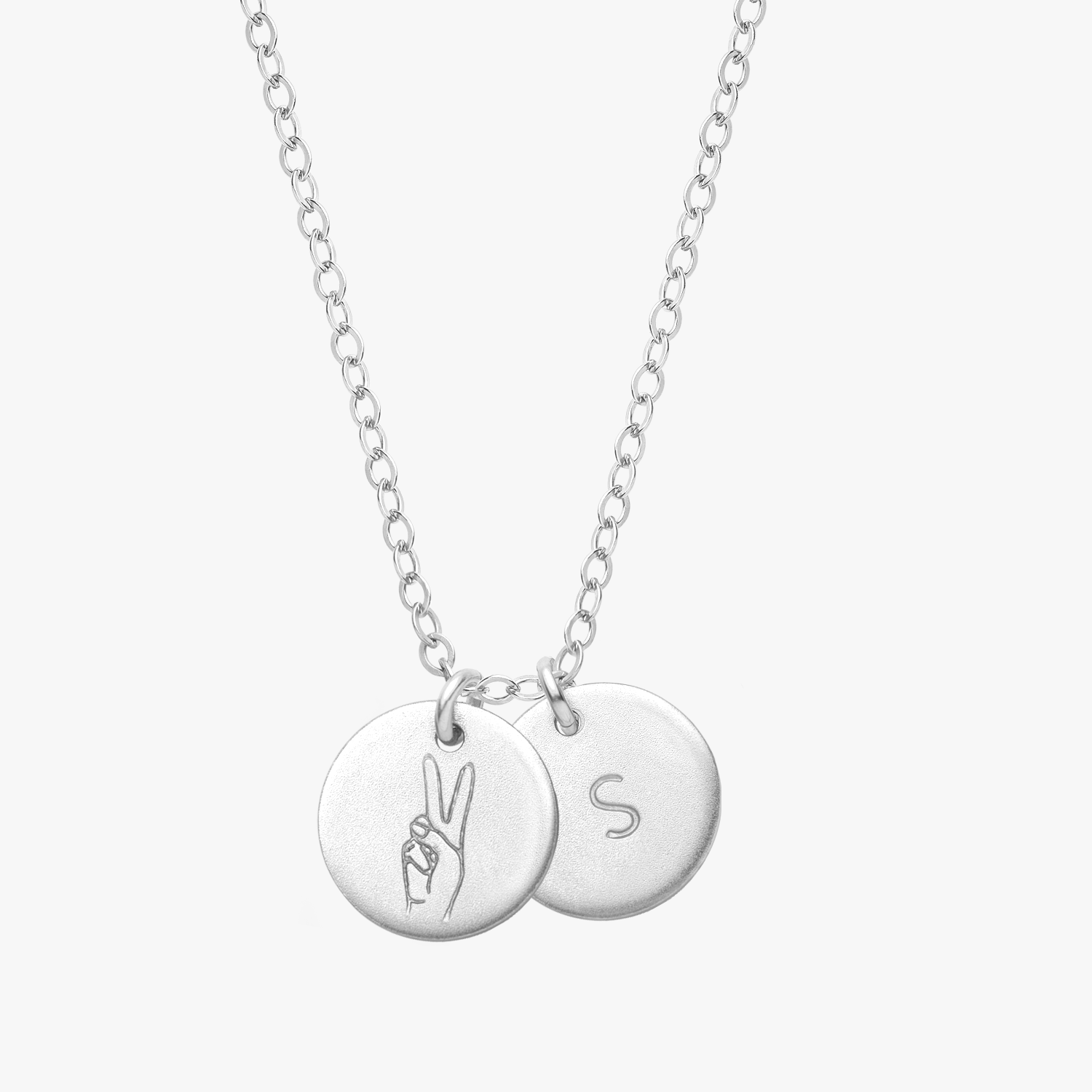 Personalized Hand Sign Necklace