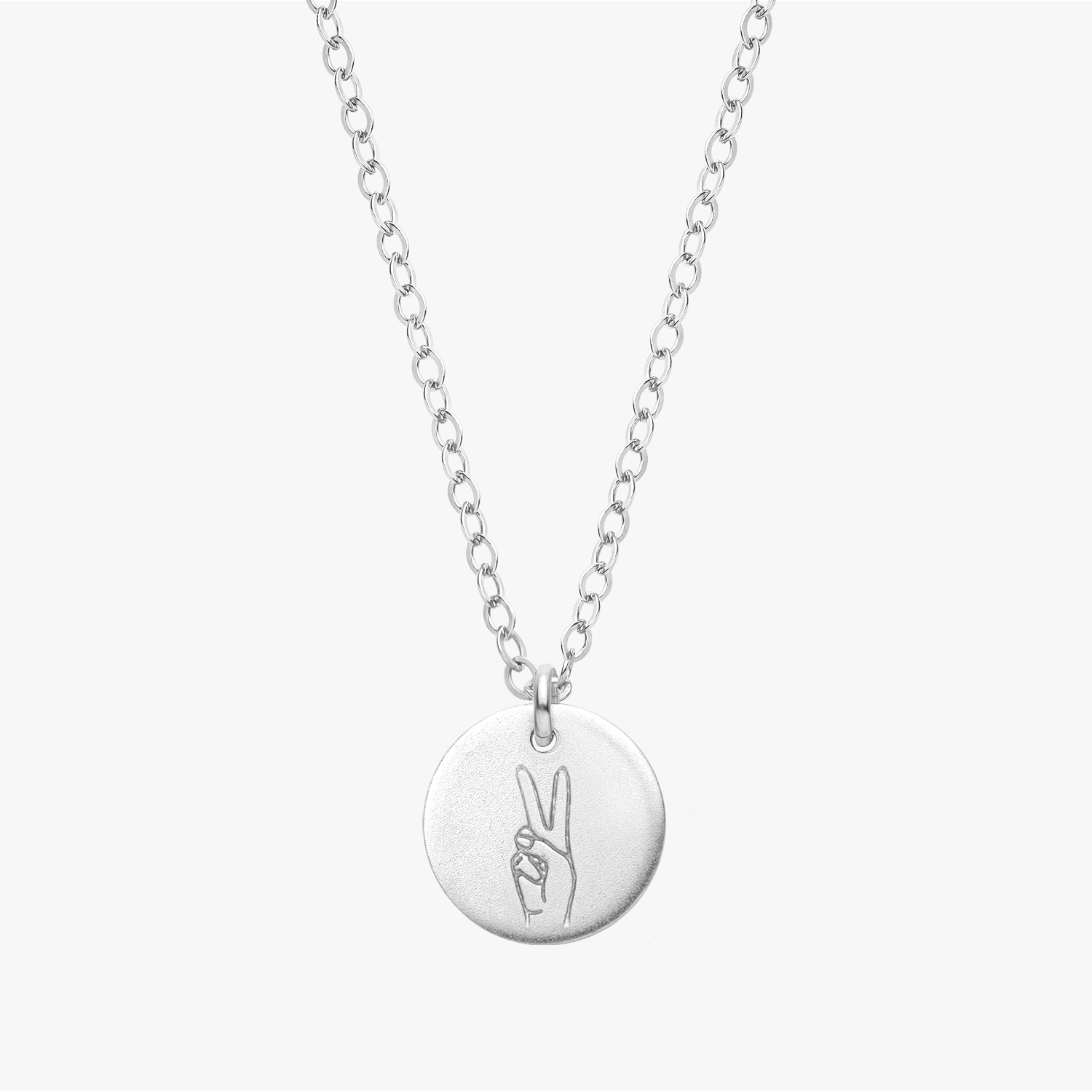 Personalized Hand Sign Necklace