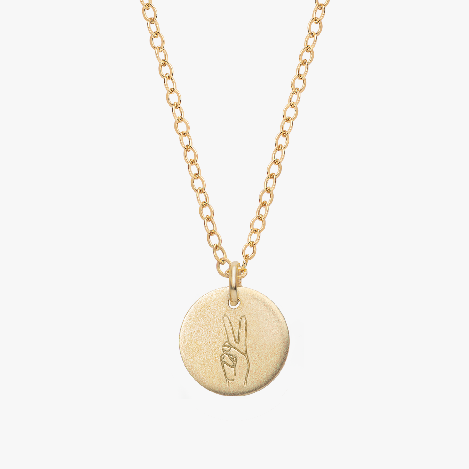 Personalized Hand Sign Necklace