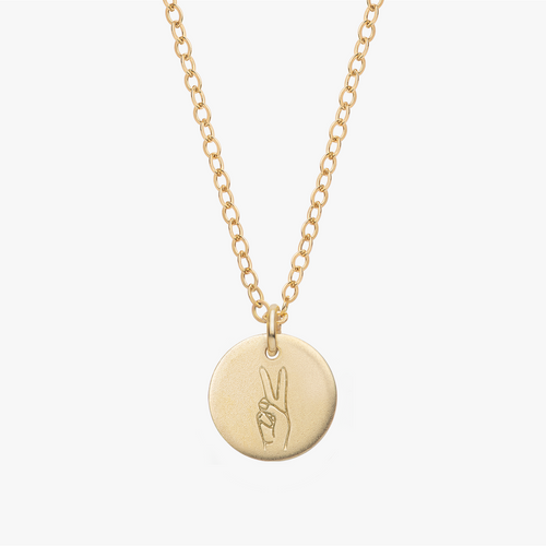 Personalized Hand Sign Necklace