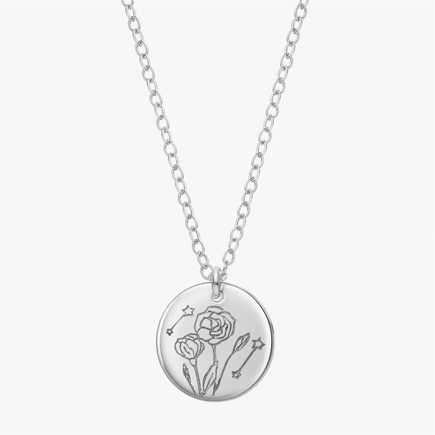 Personalized Stardust Bloom Necklace