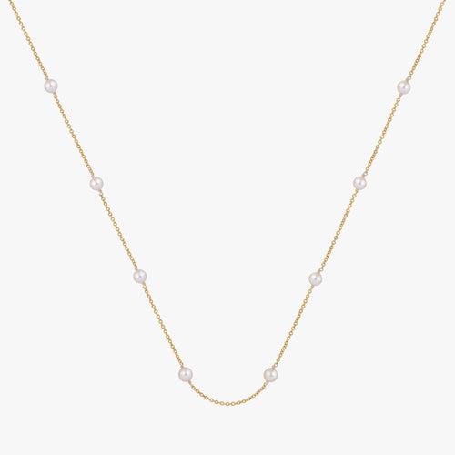 14K Gold Filled Cable Chain Freshwater Pearl Necklace