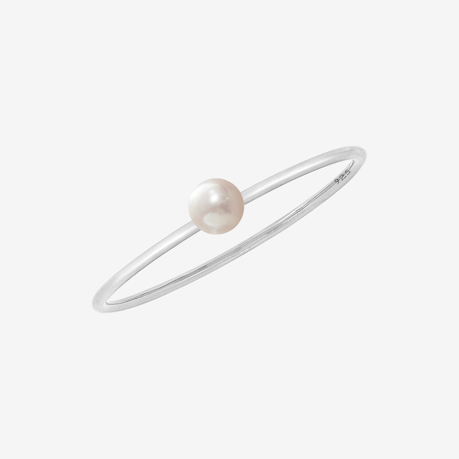Mini Pearl Ring Silver