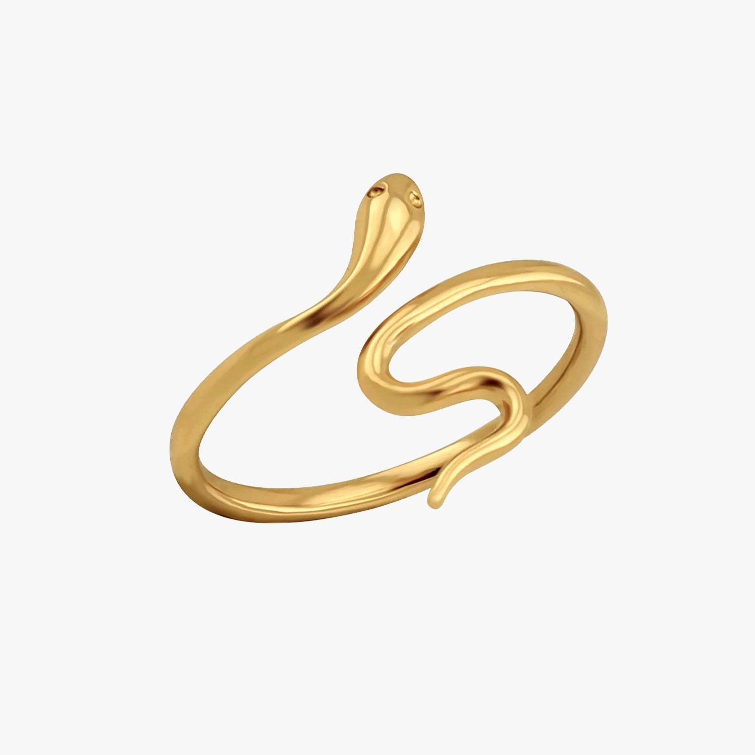 Snake Slither Ring Gold