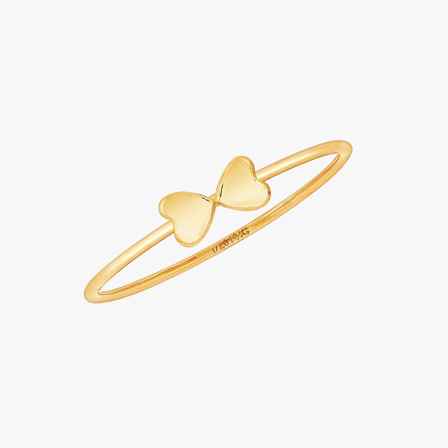 Double Gold Heart Ring