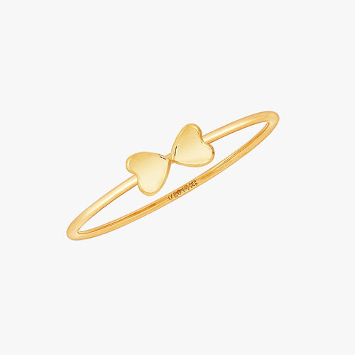 Double Gold Heart Ring