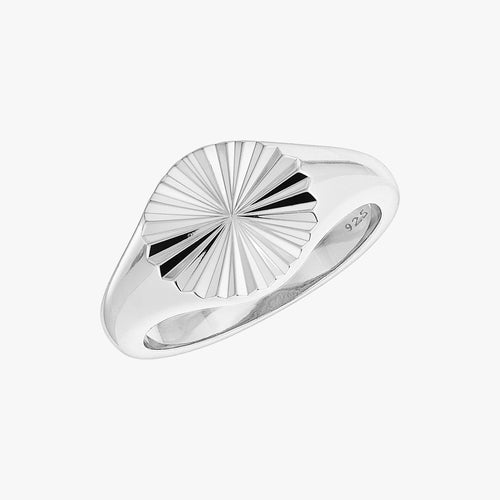 Sunbeam Disc Ring Silver