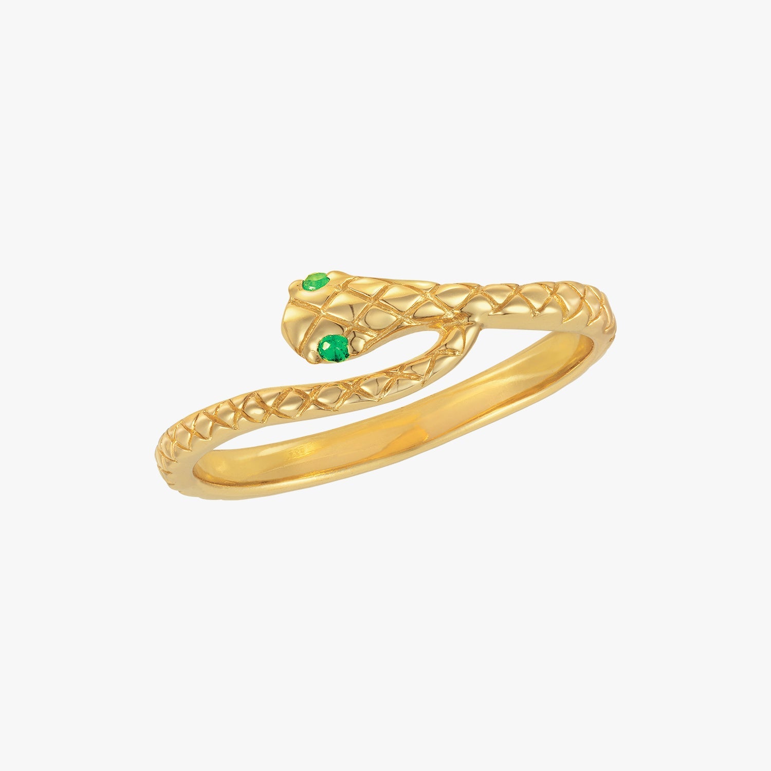 Textured Snake Ring Gold