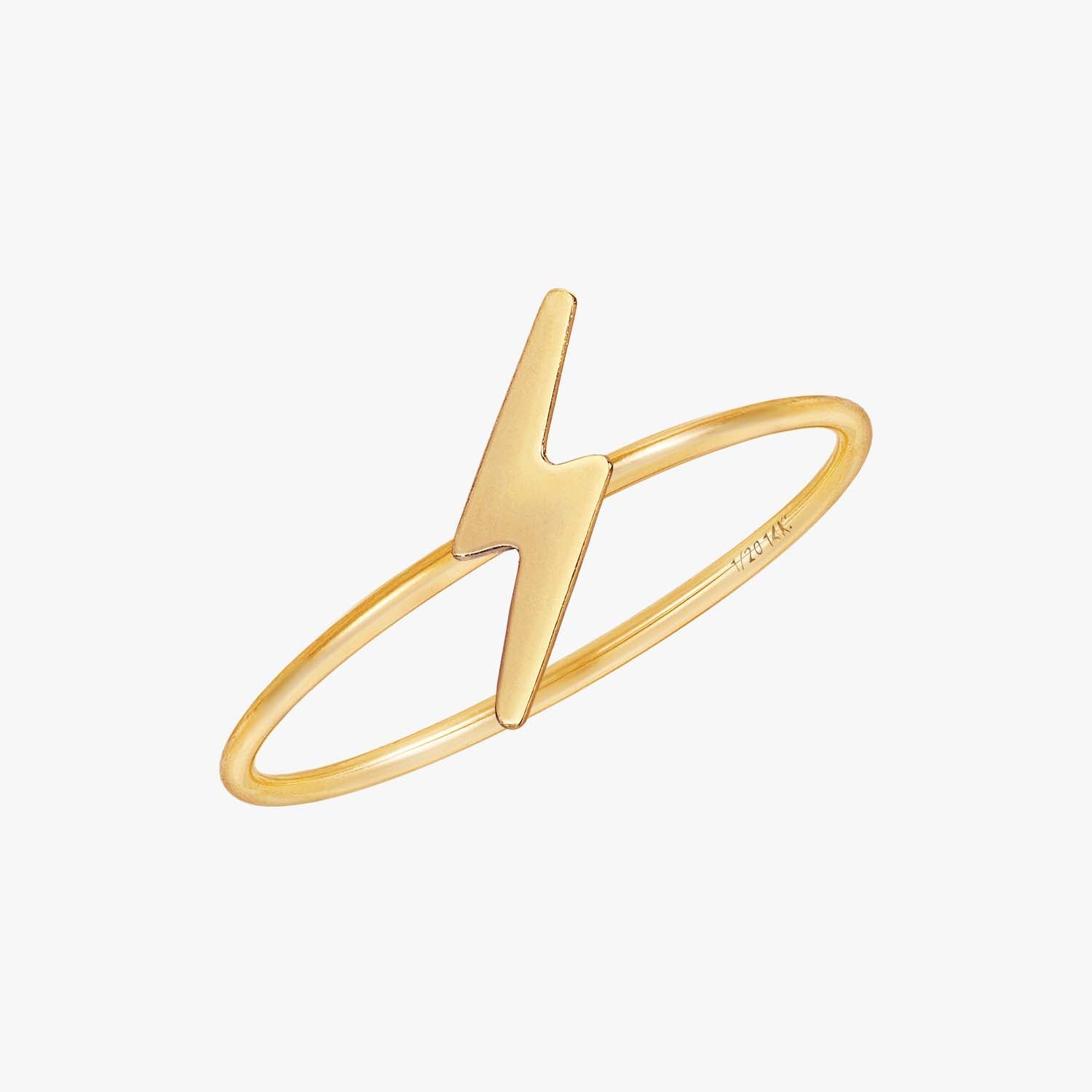 Gold Lightning Bolt Ring