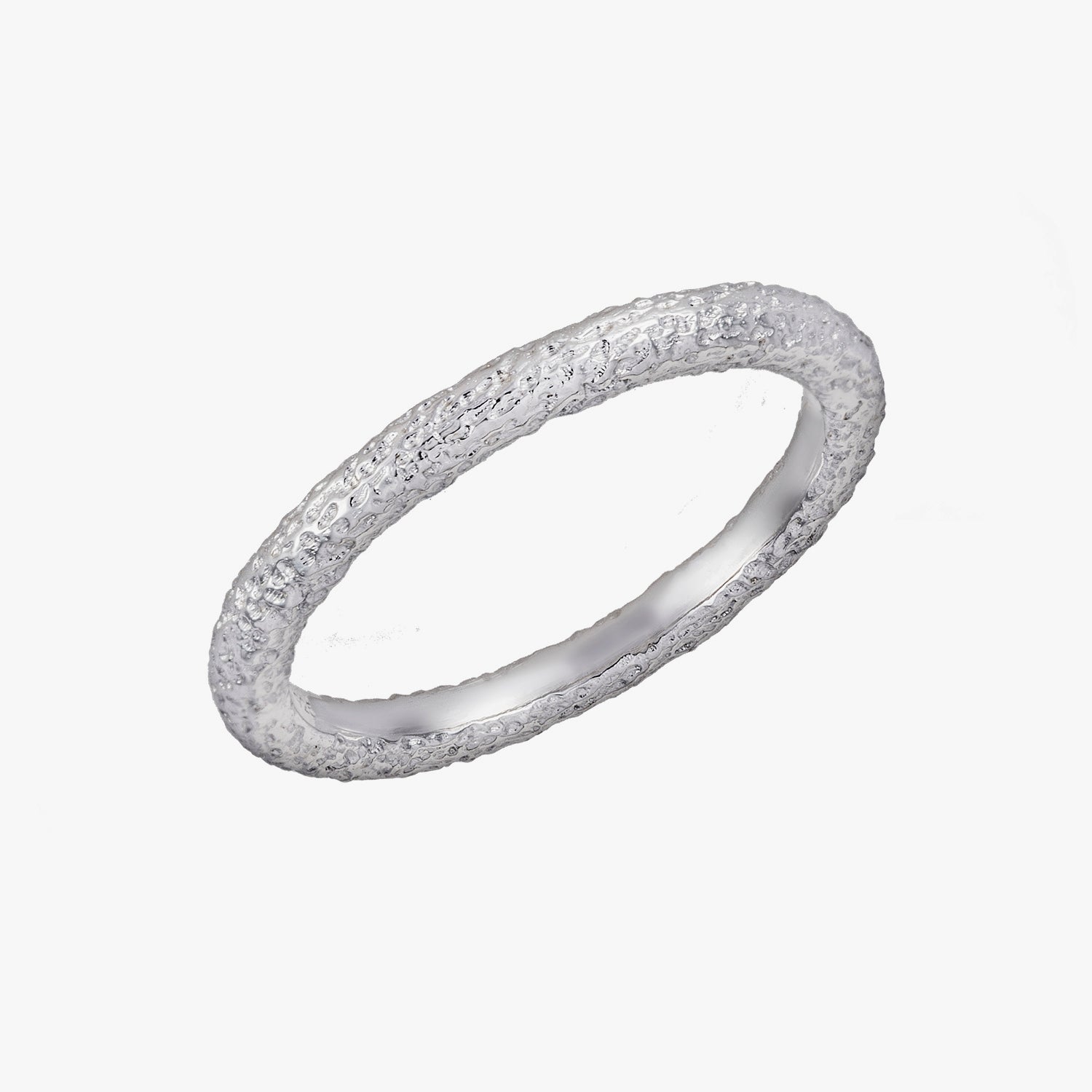 Vintage Finish Stacking Ring Silver