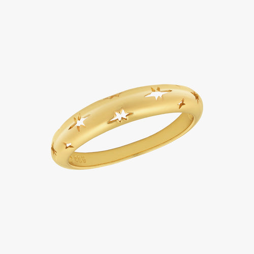Starburst Dome Ring Gold