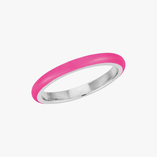 Neon Pink Stacker Ring