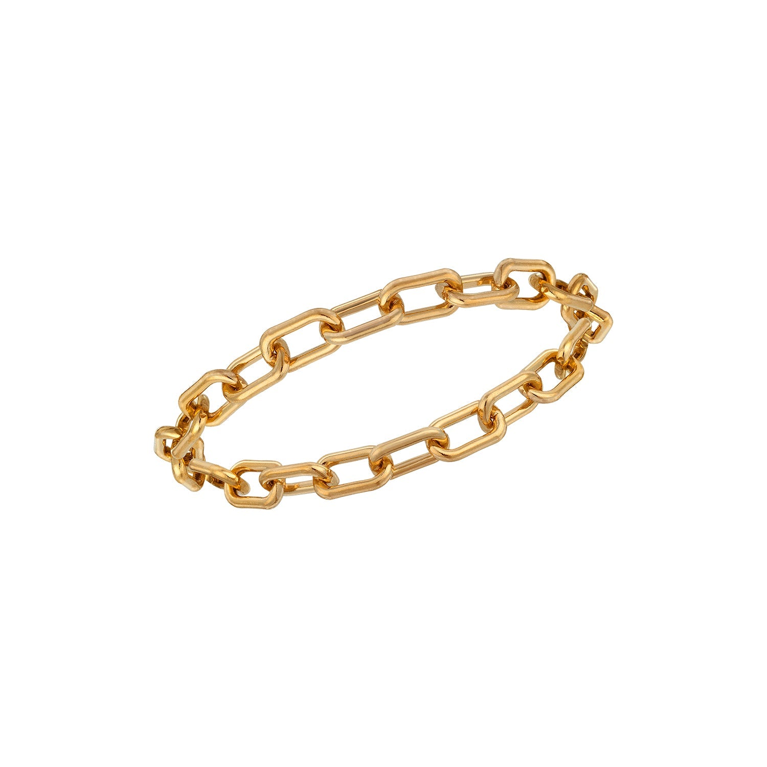Boyfriend Paperclip Gold Chain Ring