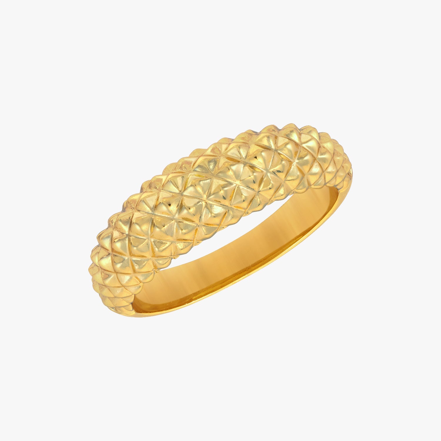 Spiky Dome Gold Ring