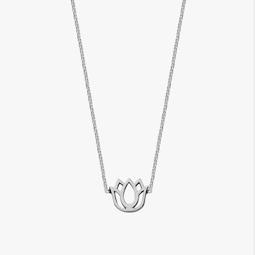 Mantra Lotus Necklace