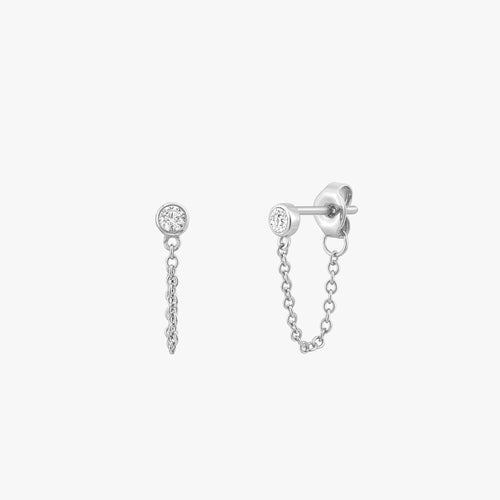 Sparkling Chain Stud Earrings