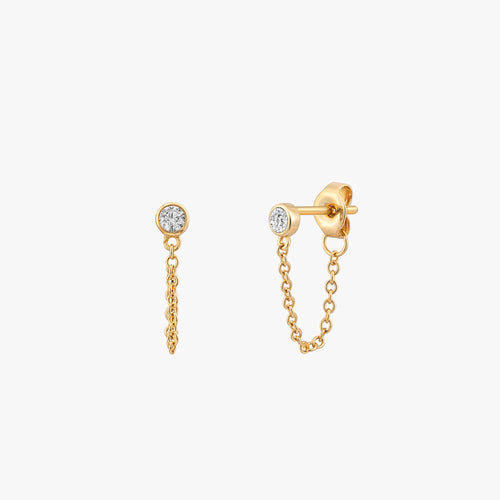 Sparkling Chain Stud Earrings